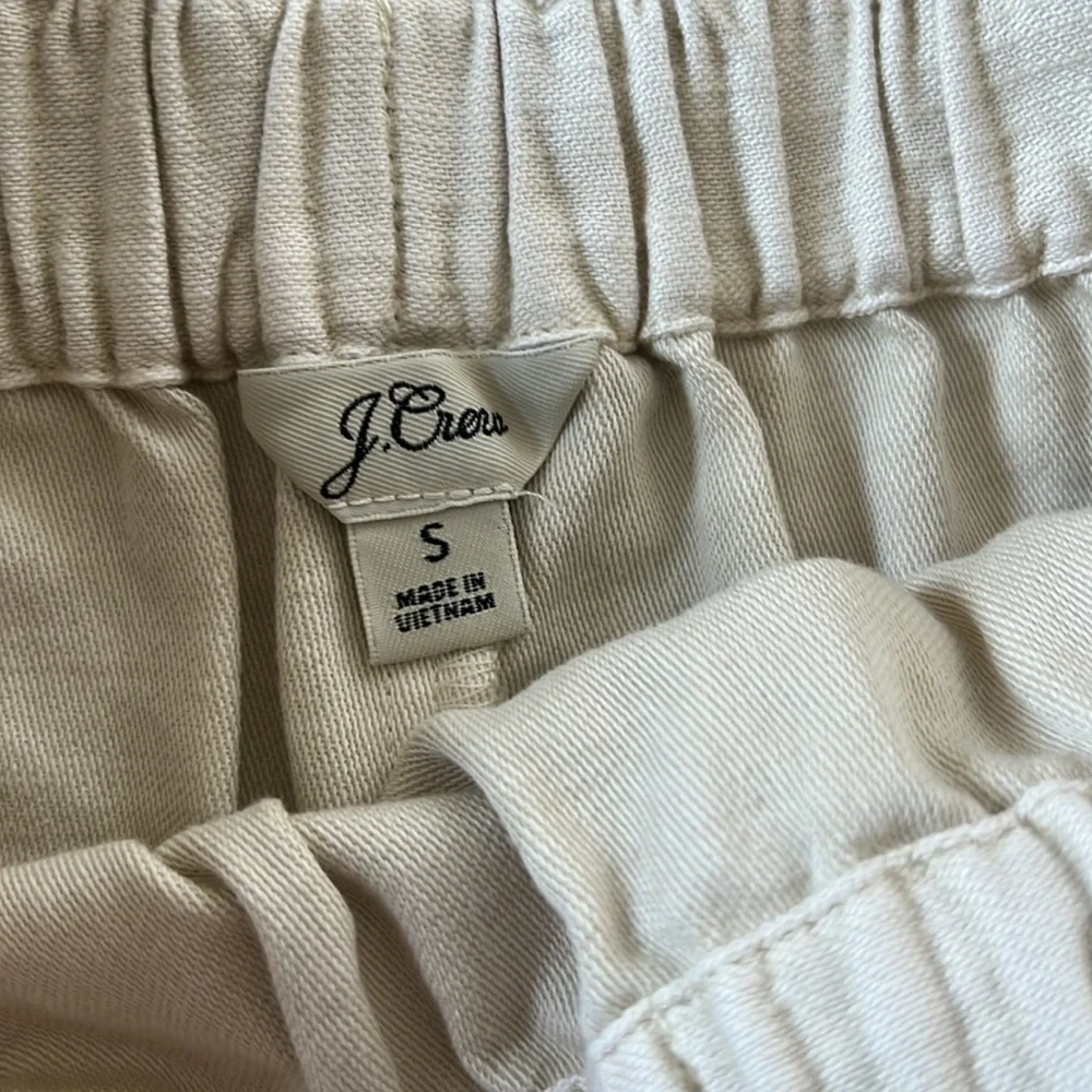 J. Crew Ivory Pull On Rope Tie Drawstring Waist Mini Skirt Nautical Cotton S